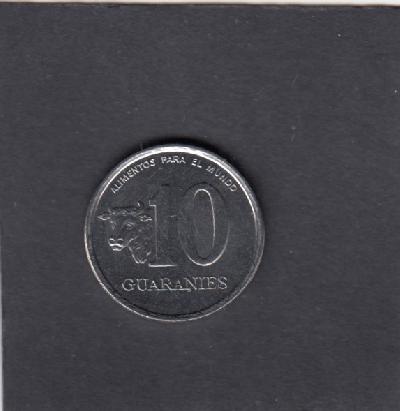 Beschrijving: 10 Guaranies F.A.O.